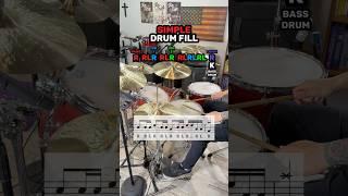 SIMPLE Drum Fill (EASY Drum Lesson) 