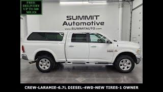 ULTRA CLEAN 2015 RAM 2500 LARAMIE CREW SHORT 4K WALKAROUND 14952Z