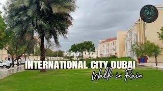 International City Dubai | Rain in Dubai | Walking in Rain