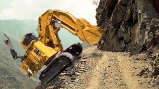 Dangerous Idiots Biggest Climbing Excavator Operator Skills, Bulldozers & Fails Truck Driving