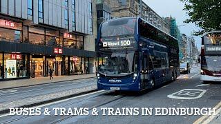 Buses & Trams & Trains In Edinburgh