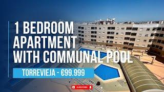 1 BEDROOM APARTMENT WITH POOL AND GARAGE - TORREVIEJA - €99.999