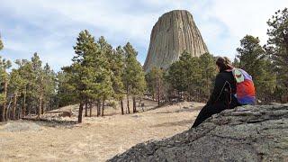 First Time Visiting Devils Tower National Monument-Bear Lodge//Hiking Red Beds Loop Trail