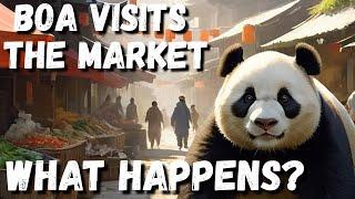 Panda Visits A Busy Market And Then This Happened! Watch To The Very End To See Big Reveal