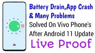 Solve All Problems On Vivo Phones Face On Android 11 Update |App Crash & Battery Drain Problem Solve