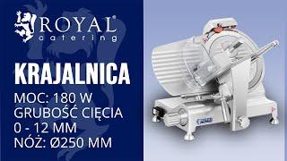 Krajalnica Royal Catering RCAM-250EXPERT | Prezentacja produktu