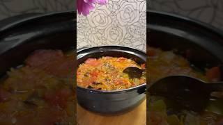 Густой соус-суп в горшочке