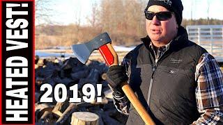 MILWAUKEE M12 HEATED VEST REVIEW- BEST GEAR FOR FIREWOOD SPLITTING!