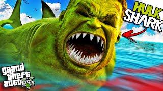 The HULK SHARK has ATTACKED GTA 5 (Mod)