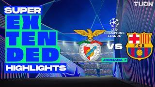 SUPER EXTENDED HIGHLIGHTS |  Benfica vs Barcelona | UEFA Champions League 24/25 | TUDN