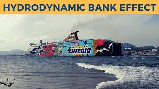 Sardinia ferry hydrodynamic bank effect