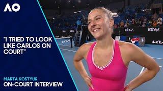 Marta Kostyuk On-Court Interview | Australian Open 2024 Second Round