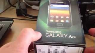 Samsung Galaxy Ace GT-S5830i Unboxing [HD] [German,Deutsch]