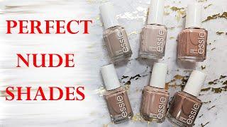 ALL MY NUDE NAIL POLISHES FROM ESSIE | Application + Swatches on the Natural Nails