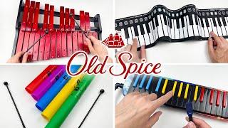 Old Spice commercial jingle on cool different instruments!