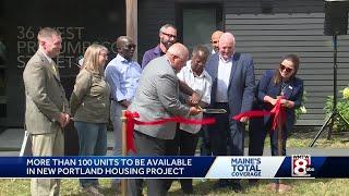 Maine Housing unveils affordable housing units in Portland, with more to come