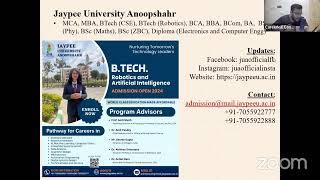 B.Tech Robotics and AI - Scope and Work with Scientist from France & Jaypee University