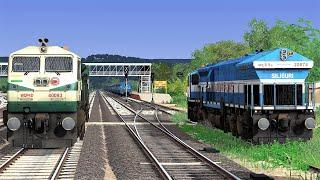 The Realistic Journey In WDP-4 CABDRIVE | NFR Route | Coupling & Driving EMD WDP4 | Train simulator