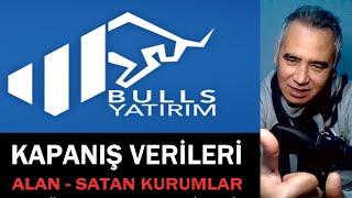 Halka Arz Kapanış verileri - Bulls Yatırım Ortaklığı - Alan - Satan Kurumlar