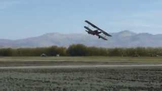 Low Pass in the 1929 TravelAir at Frazier Lake Airpark