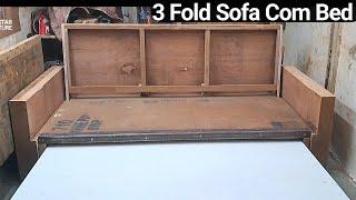 3 Fold sofa com Bed With waterproof ply | New Star Furniture