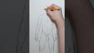 in the shower 1 watercolor painting process Creating Painting tutorial video nude education.