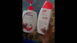 comparison between body wash, antabax and lifebuoy