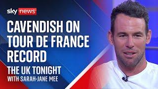 Sir Mark Cavendish talks to Sky News following his last Tour de France