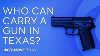 Who can carry a gun in Texas?