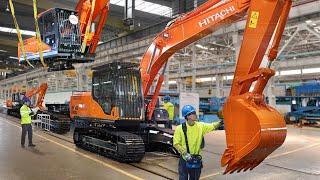 Inside Billions $ Giant Factories Producing Massive Excavators - Production Line