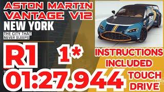 Asphalt 9 - ASTON MARTIN VANTAGE V12 Grand Prix Round 1 | Touchdrive 1⭐ | The City That Never Sleeps