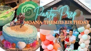 MOANA PARTY PREP | Two Years Old Toddler Girl Birthday Party Prep + Moana and Maui Cake