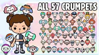 ALL CRUMPETS IN TOCA LIFE WORLD 2021 | Toca Boca Crumpets | NecoLawPie