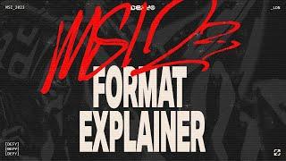 Format Explainer | MSI 2023