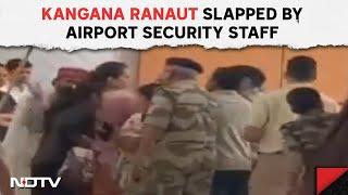 Kangana Slapped | Kangana Ranaut Slapped By Security Staff At Chandigarh Airport