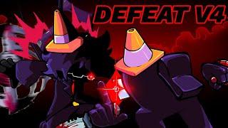 Human Black and Black Sings Defeat V4