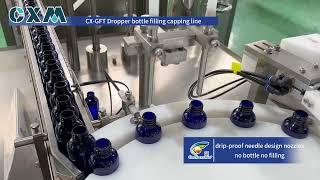 Glass Dropper Bottle Filling Machine Mechanical Arm Place Caps Capping Machine#machine #filling