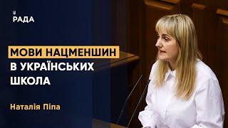 Зміни до Законопроекту про освіту - мови нацменшин || Наталія Піпа