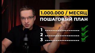 Пошаговый план как выйти на доход 1 млн\мес