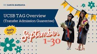 UCSB TAG (Transfer Admission Guarantee) Overview