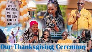 Our Thanksgiving ceremony full HD video