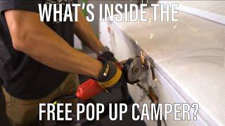 Pop Up Camper First LOOK & Pre-Renovation Inspection! | The FREE Pop Up Camper RENOVATION | Part One