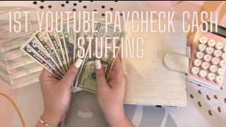 First YouTube Paycheck| Single Mom Budget| Low Income Cash Envelope Stuffing/Sinking Fund Stuffing