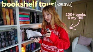 Bookshelf tour! Every single book I own & my physical TBR...⭐️ | Bookmas day 7 [vlogmas]