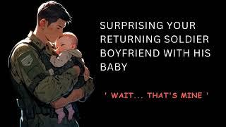 [ASMR] Surprising your returning soldier boyfriend with his baby. Audio roleplay