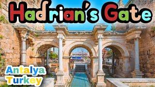 Hadrian`s Gate l Uckapilar l Antalya Turkey l walking tour l old town ( Kaleici) l Karakas Camii.