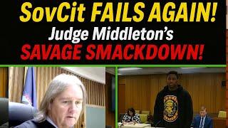 "SovCit Wannabe HUMILIATED! Judge Middleton’s SAVAGE Court Takedown ️"