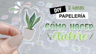  DIY. Cómo  hacer tus propios STICKERS / Haciendo mi propia papelería bonita  | Marivaleria