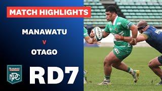 RD 7 HIGHLIGHTS: Manawatū v Otago (Bunnings NPC 2024)