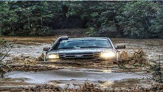 Crazy Drivers Compilation ● Off Road Cars Crossing Extreme Heavy River Flooding - Car Crossing River